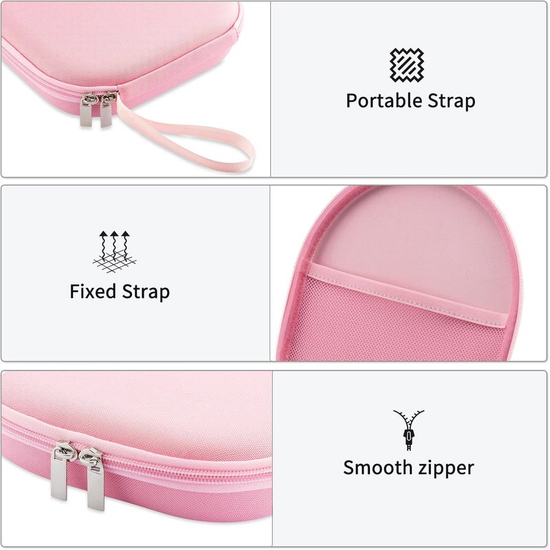 TYSORETY Case Compatible with Tune 520BT 510BT 720BT 770NC 670NC, Sony WH-CH720N WH-CH520 Noise Canceling Wireless Headphones, Portable Travel Headphone Case (Pink) - Image 3